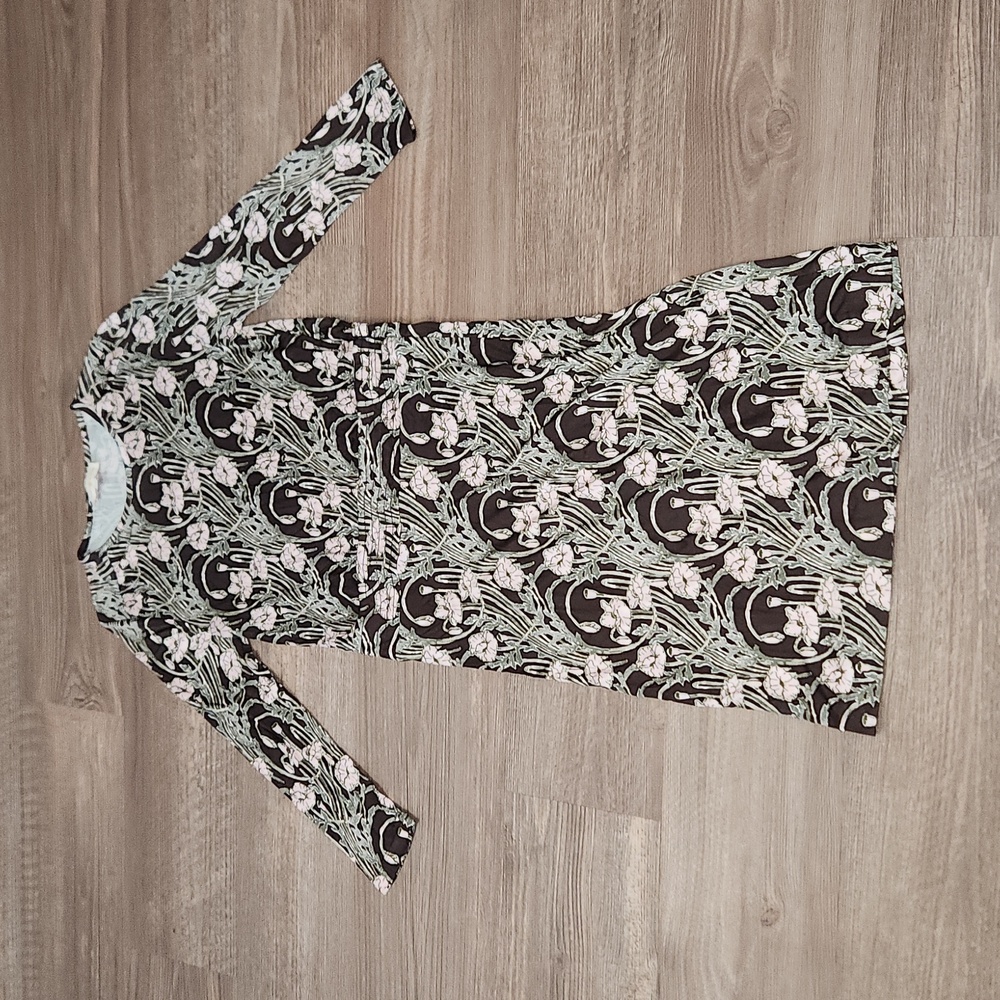 Tory Burch 100% silk Brown and Pink Patterned Dress